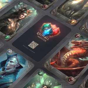 Fantasy Kartenspiel inkl. DIY Design Vorlage - Digital Editon, Spielkarten selbst gestalten und drucken, individuelle DIY Spielkarten