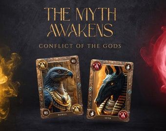 Egyptian Mythology Card Game | 52 printable playing cards | Gods & Pharaohs educational game | Ancient Egypt