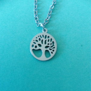Silver Tree of life necklace. Silver pendant necklace. Tree of life Symbol necklace.