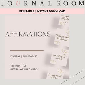 Daily Affirmations Affirmation Cards Printable Digital Positive Affirmations For Self Care Affirmation Cards For Gift Anxiety Coping Cards