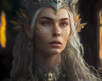 Unique Book Cover Commission and Fae Queen, Fairy Art, Digital Downloads, AI Art, Character Art, AI Digital Prints, Bookish Artwork