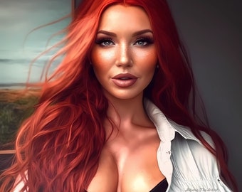 Beautiful Woman Art, AI Digital Downloads, AI Art, Character Art, AI Digital Prints, Bookish Artwork, Character Prints, Book Fandom Gifts
