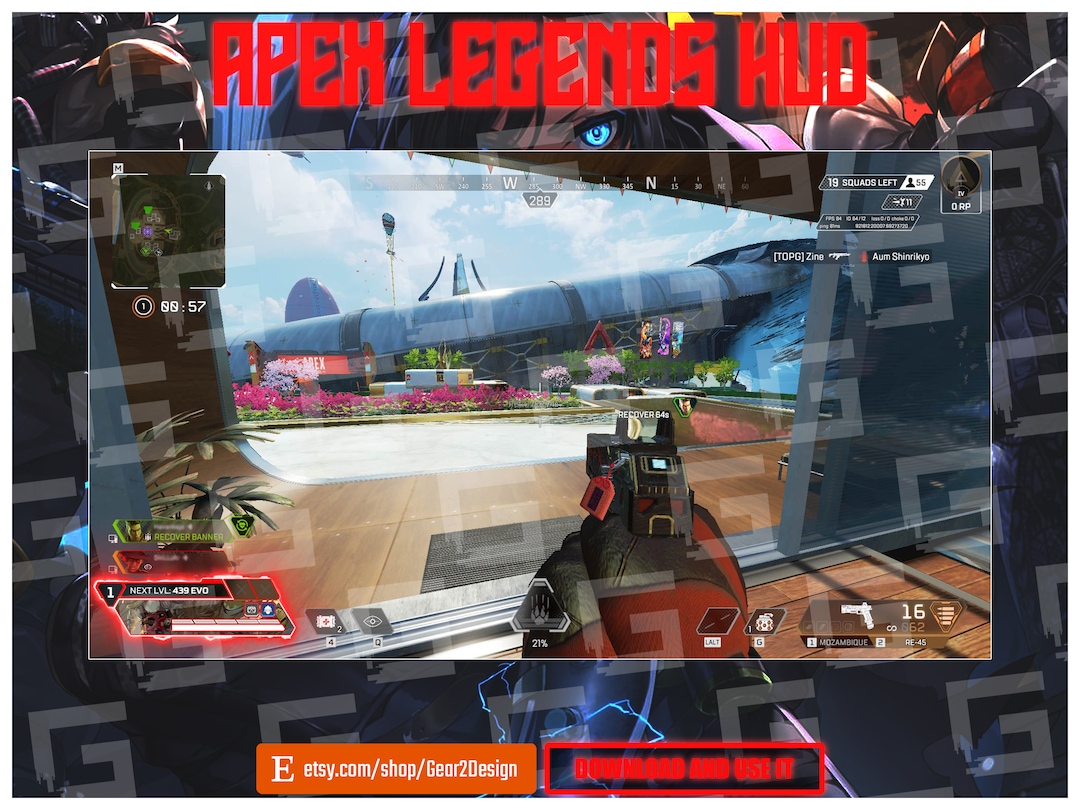Apex Legends HUD Twitch Overlay Twitch Stream Apex Legends Streamers