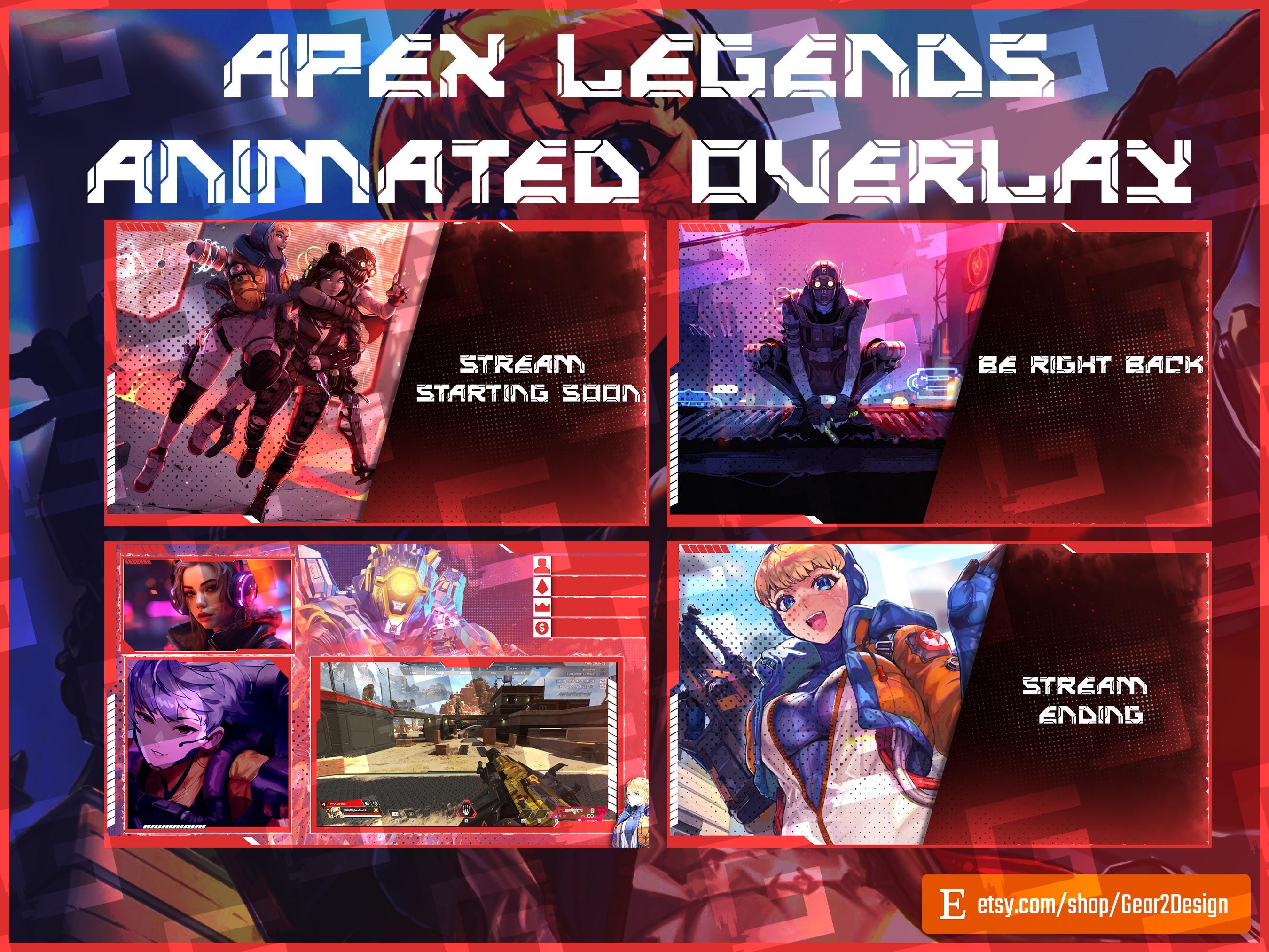 Apex Legends Animated Overlay || Twitch Overlay || Twitch Stream || Apex Legends Streamers || Streaming || Animated