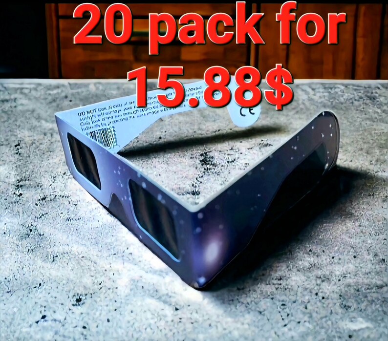 Solar Eclipse Glasses 2024 CE Certified ISO Etsy