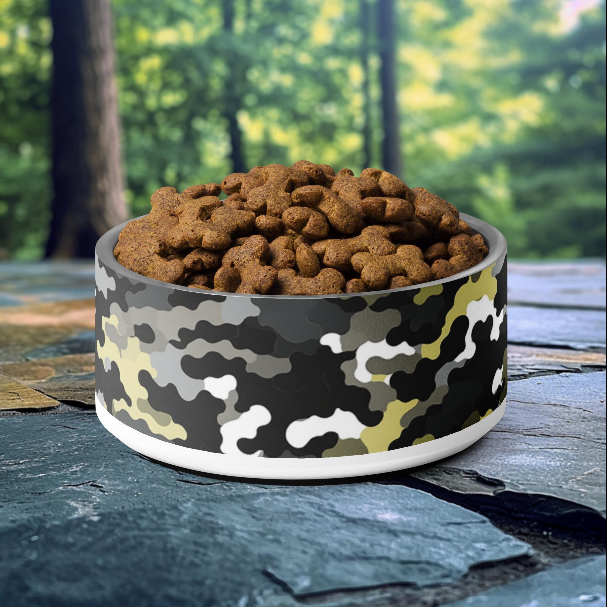 Pink camo dog bowl 2025