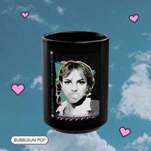 britney homage mug 15oz, britney spears mug, millennial nostalgia, celebrity mug, celebrity merch, celebrity memorabilia, early 2000’s mug