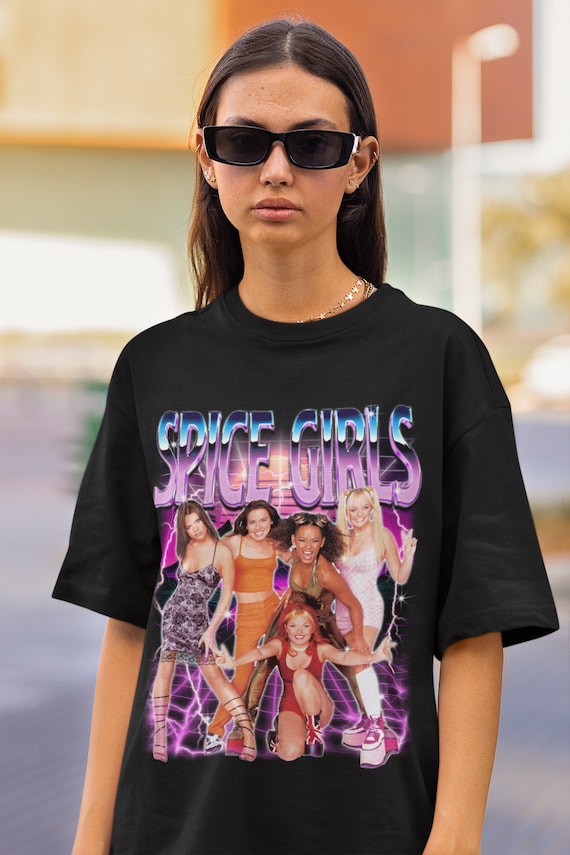 ミュージシャン 90's Spice Girls t-shirt Vintage 90s Spice Girls T-shirt Dance Teen Pop Europop Band
