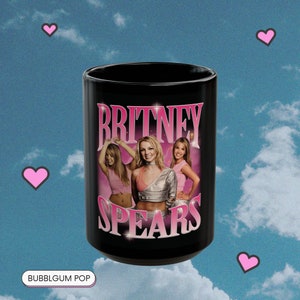 britney homage mug 15oz, britney spears mug, millennial nostalgia, celebrity mug, celebrity merch, celebrity memorabilia, early 2000’s mug