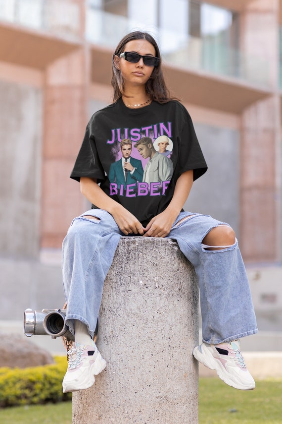 Justin Homage T shirt Bieber Fever 90s Inspired Oversized Shirt Childless Millennial Shirt Gift for Millennial Mom Millennial Nostalgia Etsy