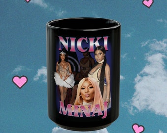 nicki hendrix homage mug 15oz, nikki minaj, hip hop mug, celebrity mug, still got the juice b1tch buy a sippie, mug for streaming big foot