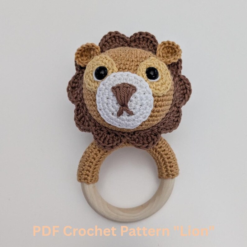 Crochet Pattern - Lion Baby Rattle | Amigurumi PDF Tutorial by ...