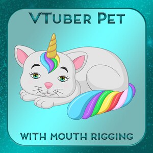 Schläfriges Kätzchen Vtuber Haustier
