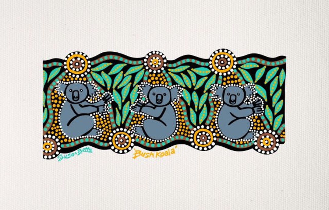 Traditional Aboriginal Art Koalas - Etsy