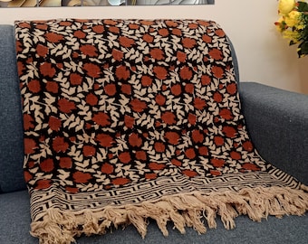 Premium Sofa throw Cozy Lightweight Knit Woven Cotton Decorative Couch, Bed Sofa Travel All Seasons Throw Soft Cotton Blanket, Home Decor