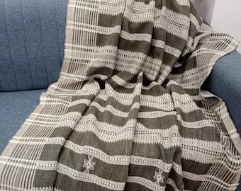 Wool Throw Blanket Handwoven Wool Throw, Designer Decorative Sofa Throw, Handmade Cottage Living Room Throw Décor throw blanket woven throw