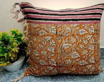 Cushion cover Pillow Cover All Sizes and Sofa Throw Home Decor Handmade Pillow Cover Indian | Modern Pillow Handblock print Handmade Throw