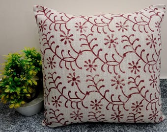 Cushion cover Pillow Cover All Sizes and Sofa Throw Home Decor Handmade Pillow Cover Indian | Modern Pillow Handblock print Handmade Throw
