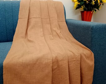 Premium Sofa throw Cozy Lightweight Knit Woven Cotton Decorative Couch, Bed Sofa Travel All Seasons Throw Soft Cotton Blanket, Home Decor