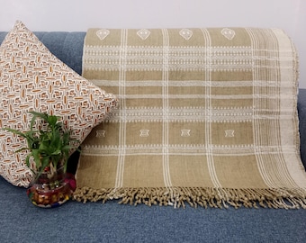 Wool Throw Blanket Handwoven Wool Throw, Designer Decorative Sofa Throw, Handmade Cottage Living Room Throw Décor throw blanket woven throw