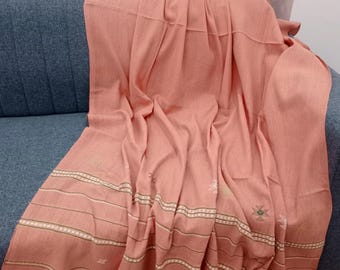 Premium Sofa Handmade Throw Hand block Print Throw Soft Boho Cotton Blanket Sofa Room Décor Tassels Hand Loomed Lightweight Decorative throw