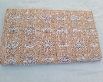 Kantha Quilt Indian Handmade Quilted Bedding Bedspread light weight quilt handstitched quilt block print cotton quilt neutral quilt blanket