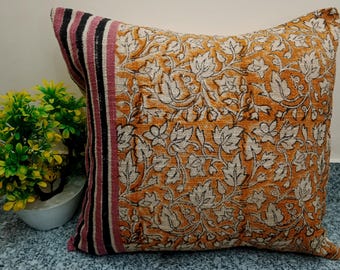 Cushion cover Pillow Cover All Sizes and Sofa Throw Home Decor Handmade Pillow Cover Indian | Modern Pillow Handblock print Handmade Throw