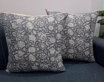 Decorative Cushion Covers Customize Size Pillows Shames Pillows Hand block Print Handmade Kantha Work Hand stitched Pillow 1 Pieces