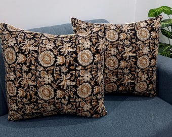 Decorative Cushion Covers Customize Size Pillows Shames Pillows Hand block Print Handmade Kantha Work Hand stitched Pillow 1 Pieces