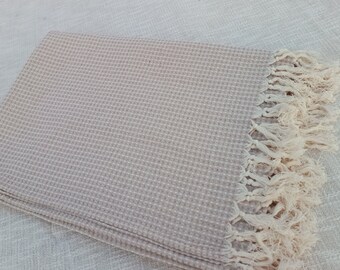 Sofa throw Cozy Lightweight Knit Woven Cotton Decorative Couch, Bed Sofa Travel All Seasons Throw Blanket with Tassels Cotton Throw Blanket
