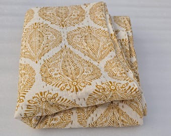 Kantha Quilt Throw bedspread Indian Quilt,Gift for Full Quilt Cotton,Handmade Kantha quilt Home Decore Kantha Quilt King