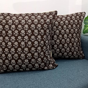 Decorative Cushion Covers Customize Size Pillows Shames Pillows Hand block Print Handmade Kantha Work Hand stitched Pillow 1 Pieces