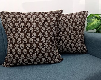 Decorative Cushion Covers Customize Size Pillows Shames Pillows Hand block Print Handmade Kantha Work Hand stitched Pillow 1 Pieces