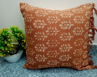 Cushion cover Pillow Cover All Sizes and Sofa Throw Home Decor Handmade Pillow Cover Indian | Modern Pillow Handblock print Handmade Throw