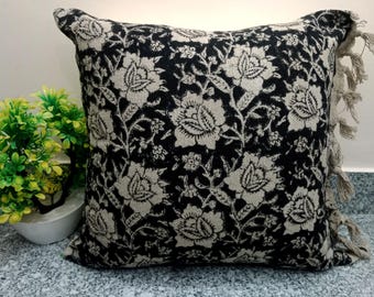 Cushion cover Pillow Cover All Sizes and Sofa Throw Home Decor Handmade Pillow Cover Indian | Modern Pillow Handblock print Handmade Throw