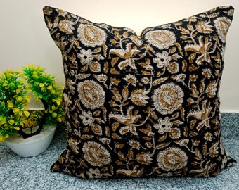 Cushion cover Pillow Cover All Sizes and Sofa Throw Home Decor Handmade Pillow Cover Indian | Modern Pillow Handblock print Handmade Throw