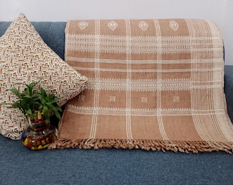 Wool Throw Blanket Handwoven Wool Throw, Designer Decorative Sofa Throw, Handmade Cottage Living Room Throw Décor throw blanket woven throw