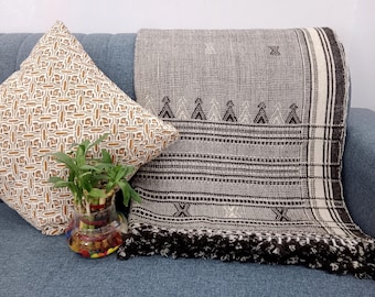 Wool Throw Blanket Handwoven Wool Throw, Designer Decorative Sofa Throw, Handmade Cottage Living Room Throw Décor throw blanket woven throw