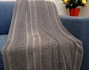 Premium Sofa throw Cozy Lightweight Knit Woven Cotton Decorative Couch, Bed Sofa Travel All Seasons Throw Soft Cotton Blanket, Home Decor