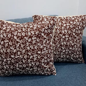 Decorative Cushion Covers Customize Size Pillows Shames Pillows Hand block Print Handmade Kantha Work Hand stitched Pillow 1 Pieces