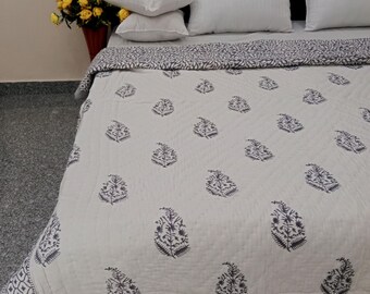 Organic cotton Solid Quilt Indian Kantha Quilt Bedding Kantha Queen Quilt Winter Blanket Bedding Bedspread Organic cotton