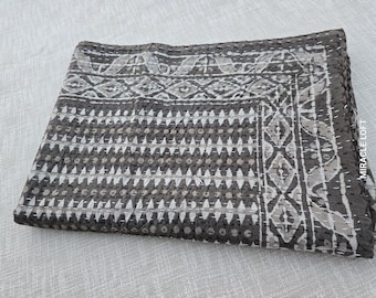 Kantha Quilt Throw Bedspread Indian Quilt, Gift for Full Quilt Cotton,Handmade Kantha quilt Home Decore Kantha Quilt Twin Christmas Gift