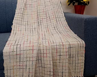 Sofa throw Cozy Lightweight Knit Woven Cotton Decorative Couch, Bed Sofa Travel All Seasons Throw Blanket with Tassels Cotton Throw Blanket