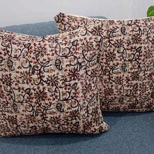 Decorative Cushion Covers Customize Size Pillows Shames Pillows Hand block Print Handmade Kantha Work Hand stitched Pillow 1 Pieces