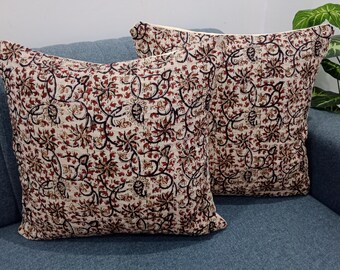 Decorative Cushion Covers Customize Size Pillows Shames Pillows Hand block Print Handmade Kantha Work Hand stitched Pillow 1 Pieces