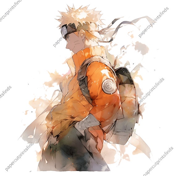 Drawings To Paint & Colour Naruto - Print Design 001