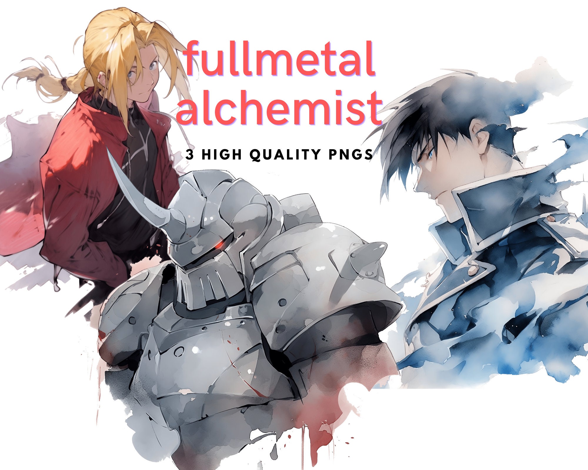 FullMetal Alchemist Anime Edward and Alphonse on White Refrigerator Magnet  NEW