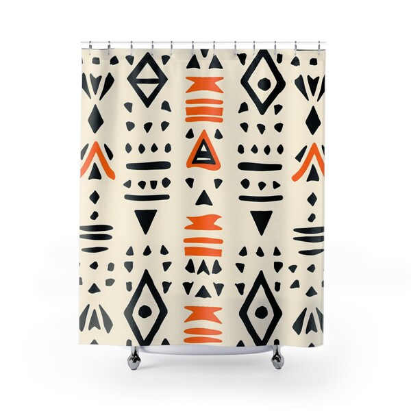 Black and Yellow Shower Curtains Etsy