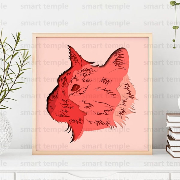 Cat layered svg, 3d cat svg, cat watercolor shadow box svg, cat papercraft, layered cat svg, layered shadowbox svg, animals shadow box svg Cat layered svg, 3d cat svg, cat watercolor shadow box svg, cat papercraft, layered cat svg, layered shadowbox svg, animals shadow box svg