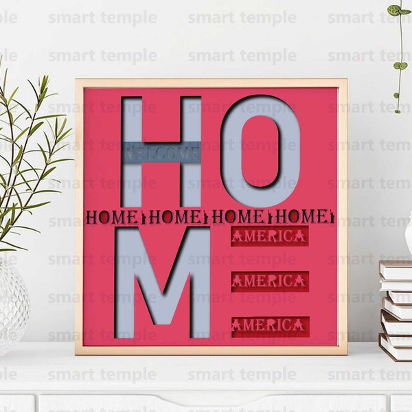 USA Home Shadow Box Svg, America Home Shadow Box Svg, 4th July Svg, Layered Cardstock, 3D Shadow Box Svg, Shadow Box Flag Svg USA Home Shadow Box Svg, America Home Shadow Box Svg, 4th July Svg, Layered Cardstock, 3D Shadow Box Svg, Shadow Box Flag Svg